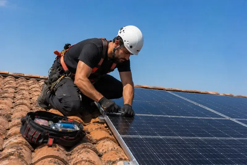Maintenance et monitoring de panneaux solaires à Lauris